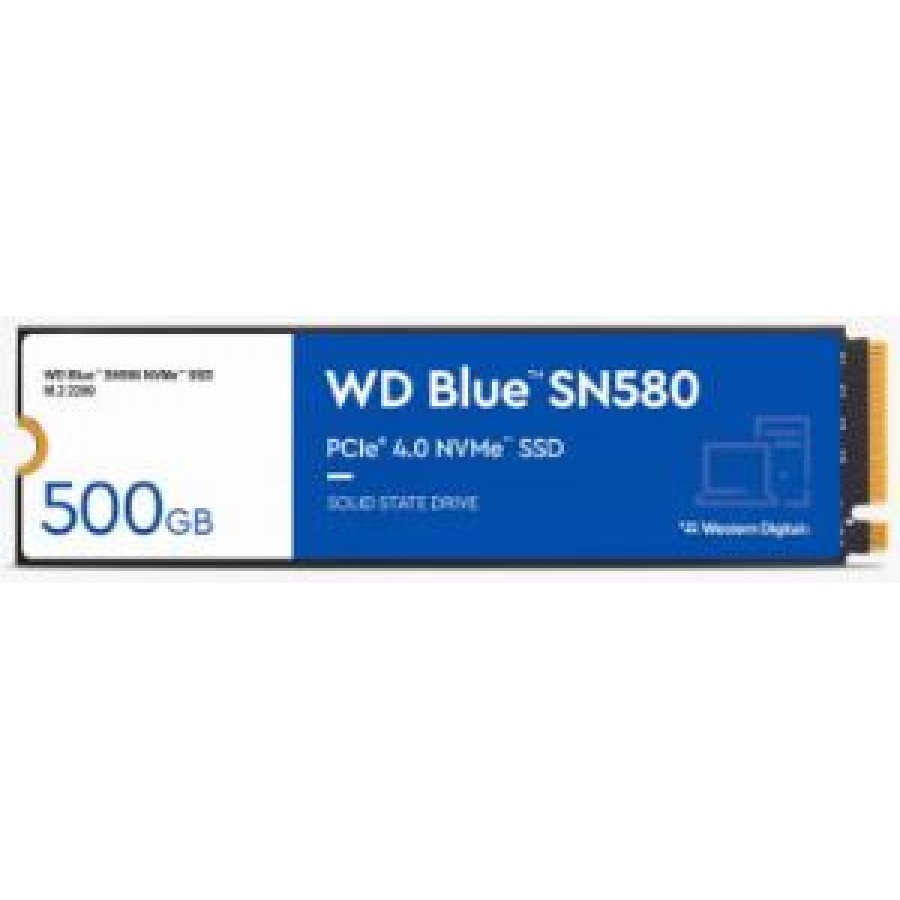 500GB WD BLUE M.2 NVMe SN580 GEN4 WDS500G3B0E 4000/3600MB/s SSD