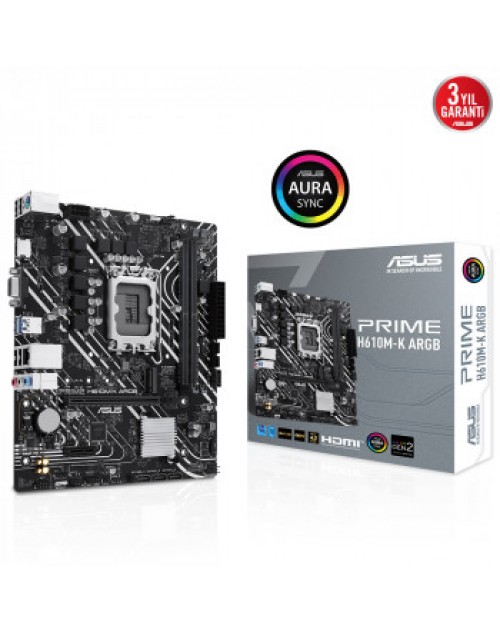 ASUS PRIME H610M-K ARGB DDR5 5600MHz M.2 HDMI VGA mATX 1700p