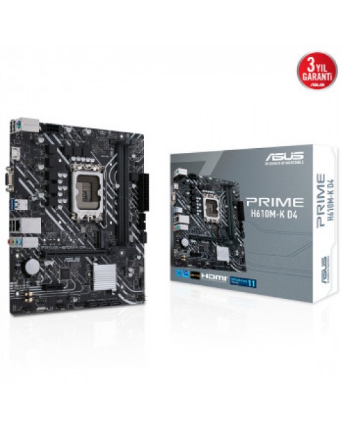 ASUS PRIME H610M-K D4 ARGB DDR4 3200MHZ MATX