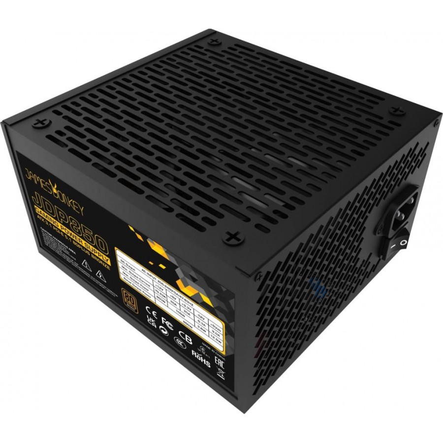James Donkey JDP850 APFC 12CM 850W Bronze 80+ ATX 3.1 PCI-E 5.1 Power Supply