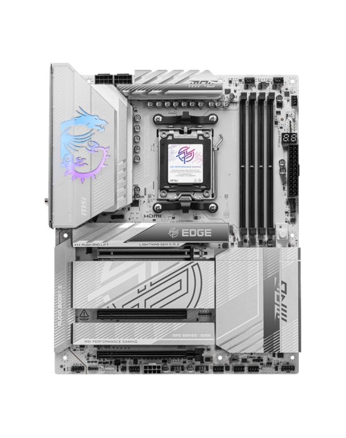 MSI MPG X870E EDGE TI WIFI AM5 DDR5 8400MHZ(OC) USB4 4x M.2 HDMI 5G LAN WIFI 7 RGB ATX
