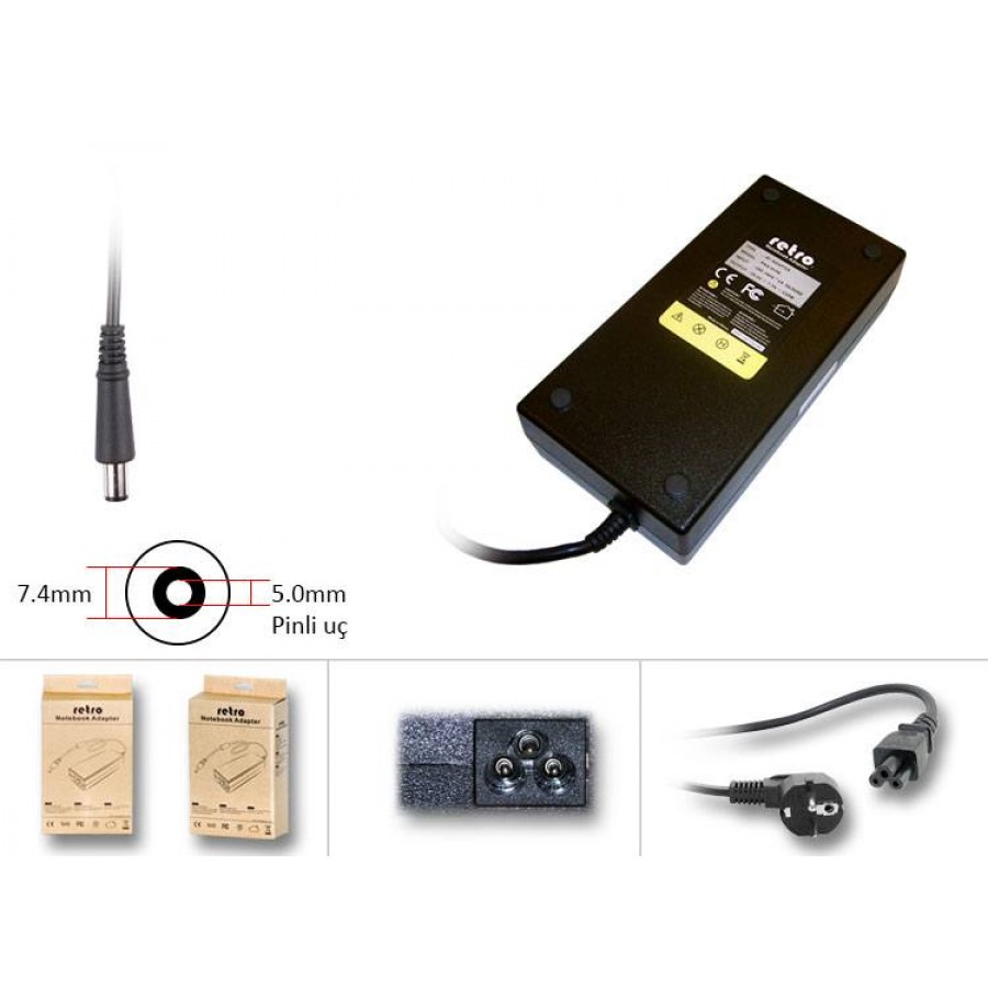 Hp "TouchSmart All-in-One 600-1120 Notebook Adaptör ( RETRO MARKA 18.5V 7.9A 150W)