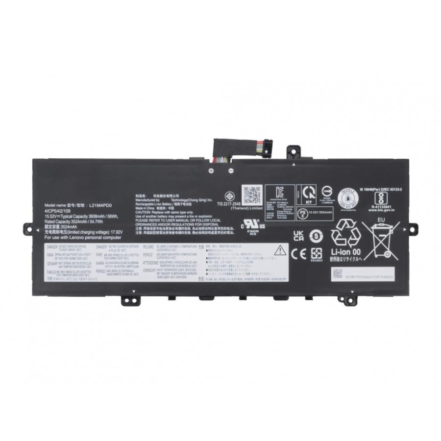 RETRO Lenovo ThinkBook 13x G2 IAP, L21M4PD0 Notebook Bataryası