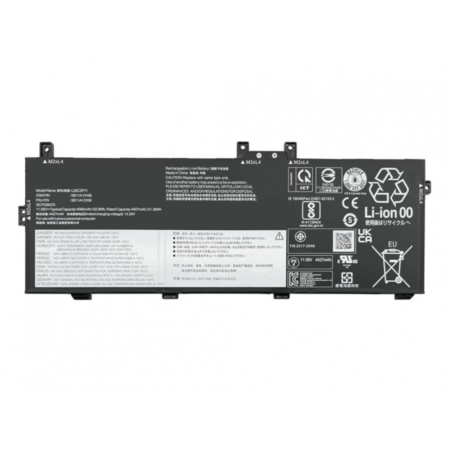 RETRO Lenovo ThinkPad X13 Yoga Gen2, L20C3P71 Notebook Bataryası