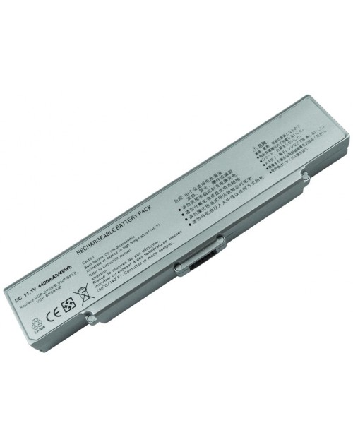 RETRO Sony Vaio VGP-BPS9, VGP-BPS10 Notebook Bataryası - Silver