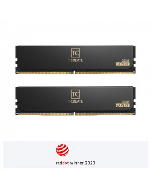 Team T-Create Expert Black 32GB(2x16GB) 6000Mhz CL38 DDR5 U-DIMM RAM (CTCED532G6000HC38ADC01)
